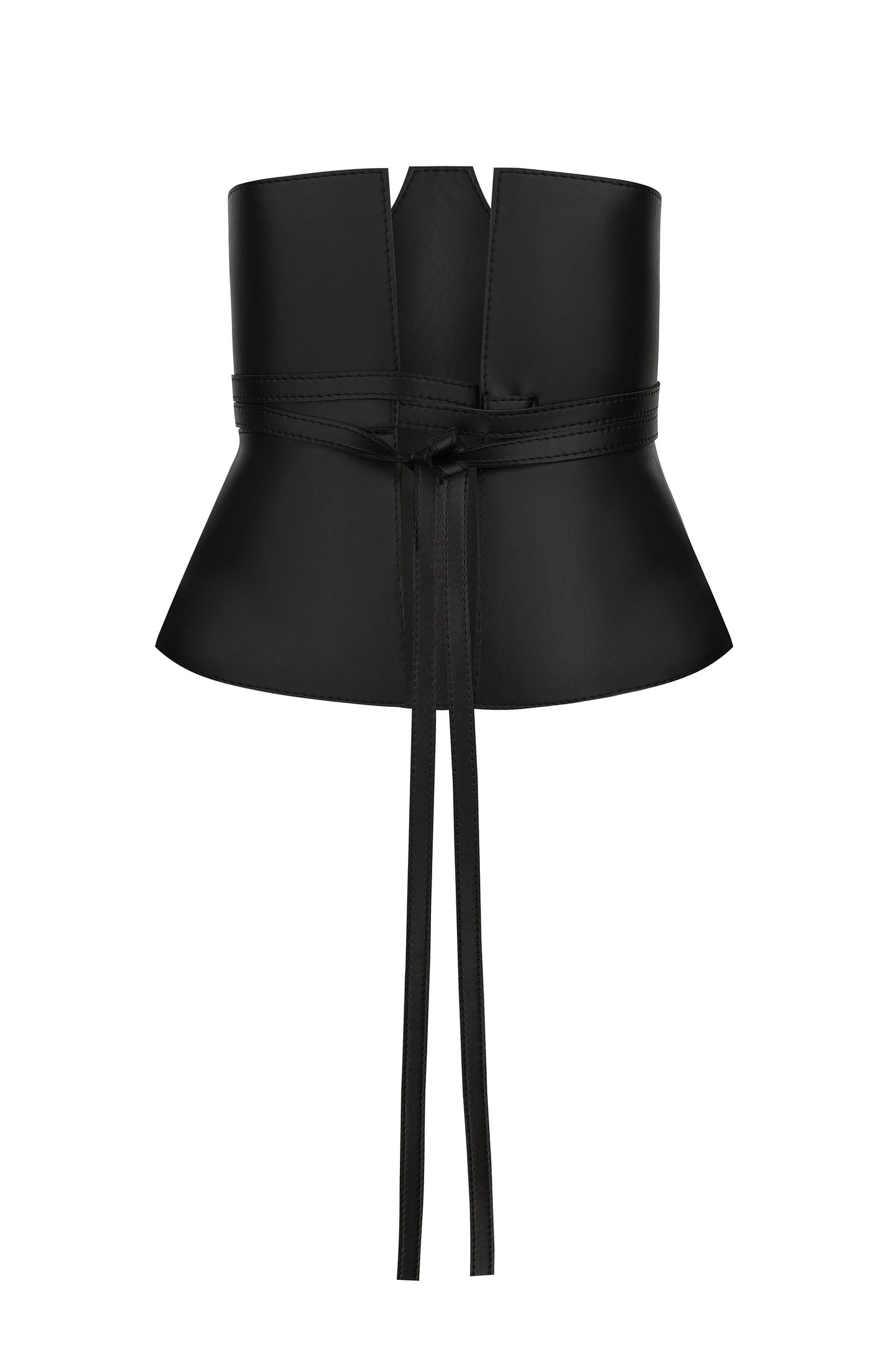 Black Eco-Leather Waist Corset Florence
