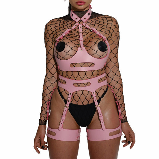 Leather Set Glory ( Harness & Garters )